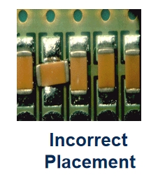 incorrect placement on SMT