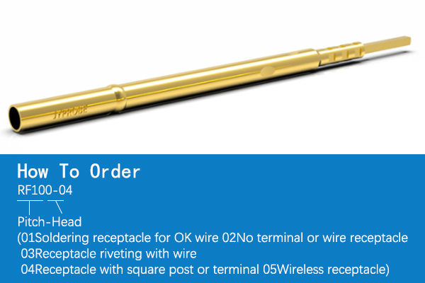 RF100 100MIL Receptacle