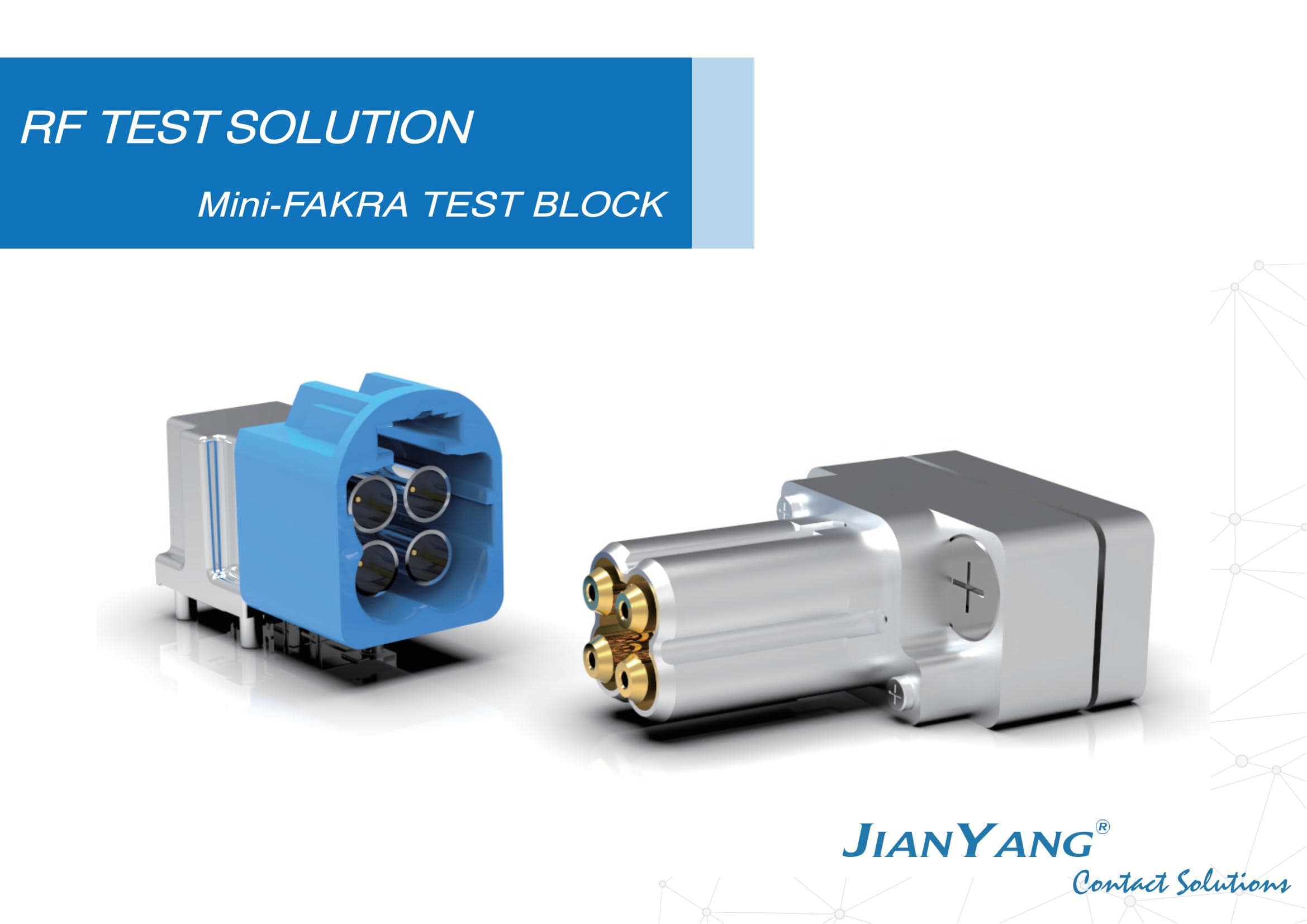 quad probe block for mini fakra